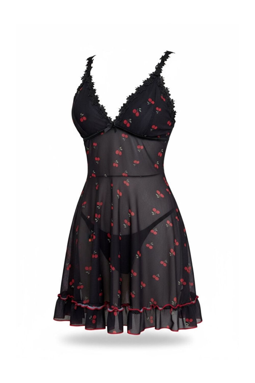Midnight Cherry Home Dress