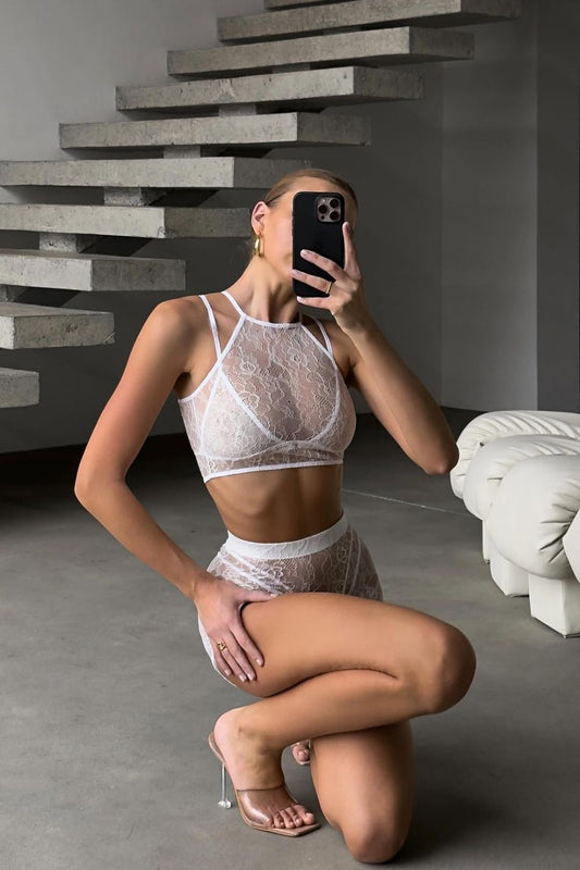 Selvya Bra & Bralette & Short & String Set