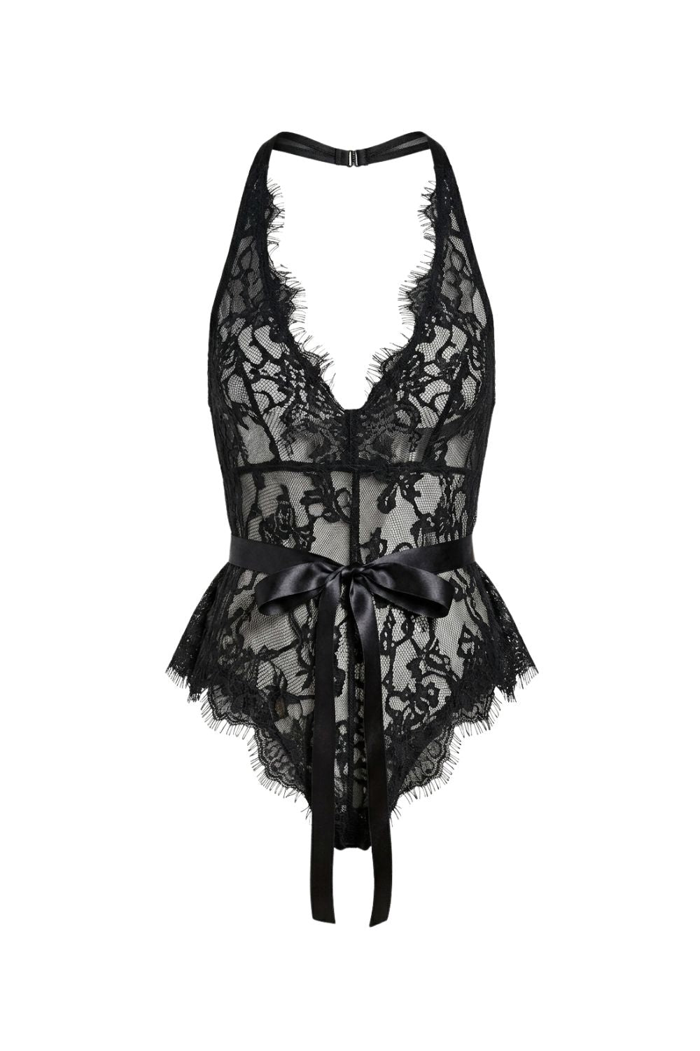 Fiorenne Lace & Ribbon Bodysuit
