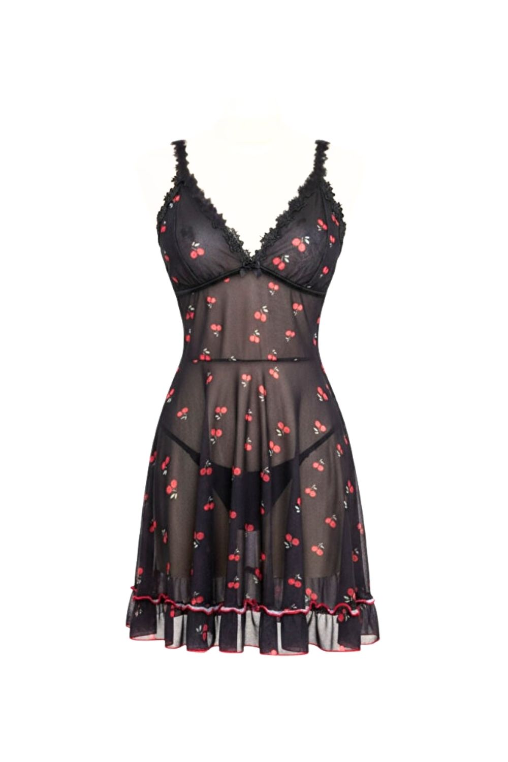 Midnight Cherry Home Dress