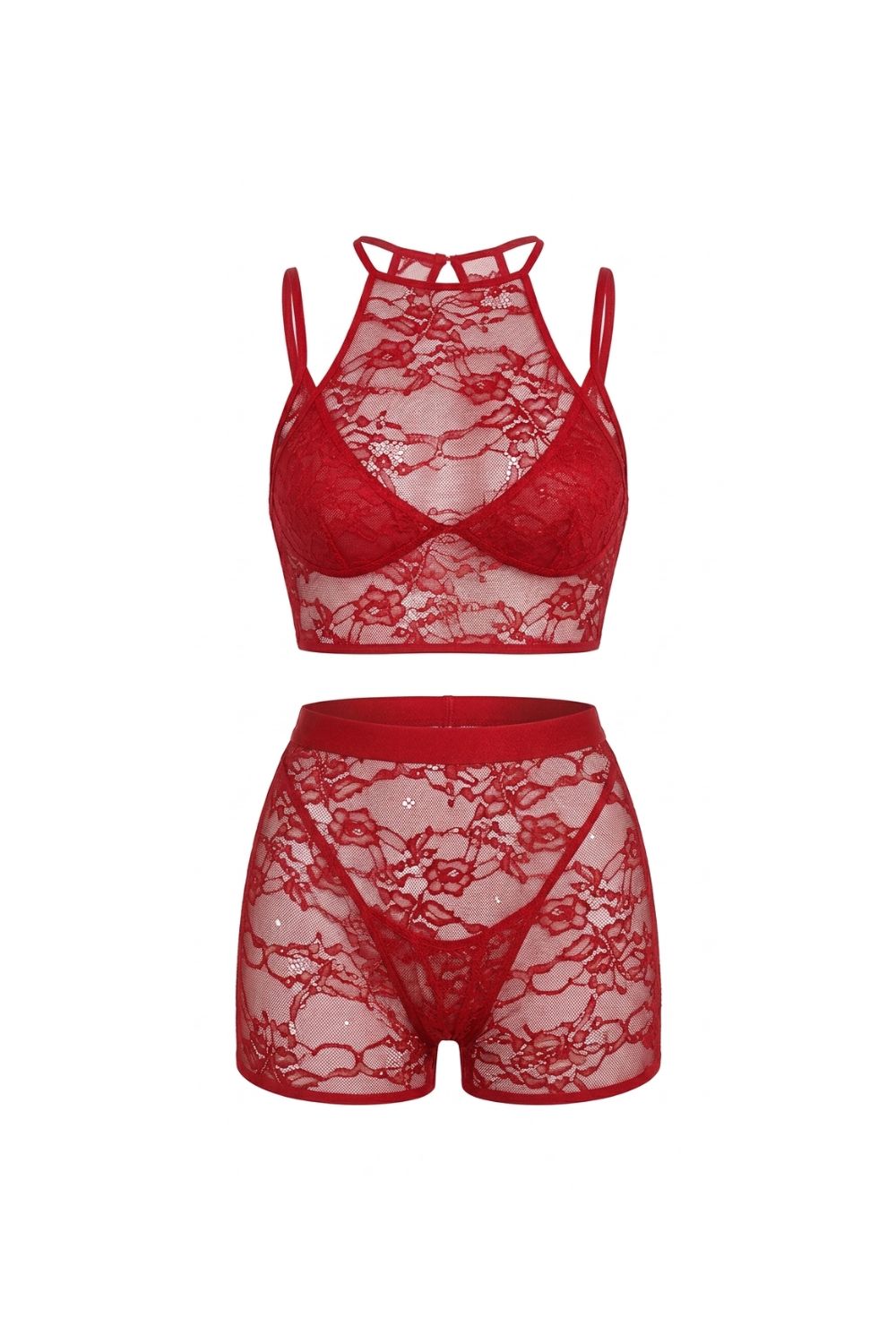 Selvya Bra & Bralette & Short & String Set