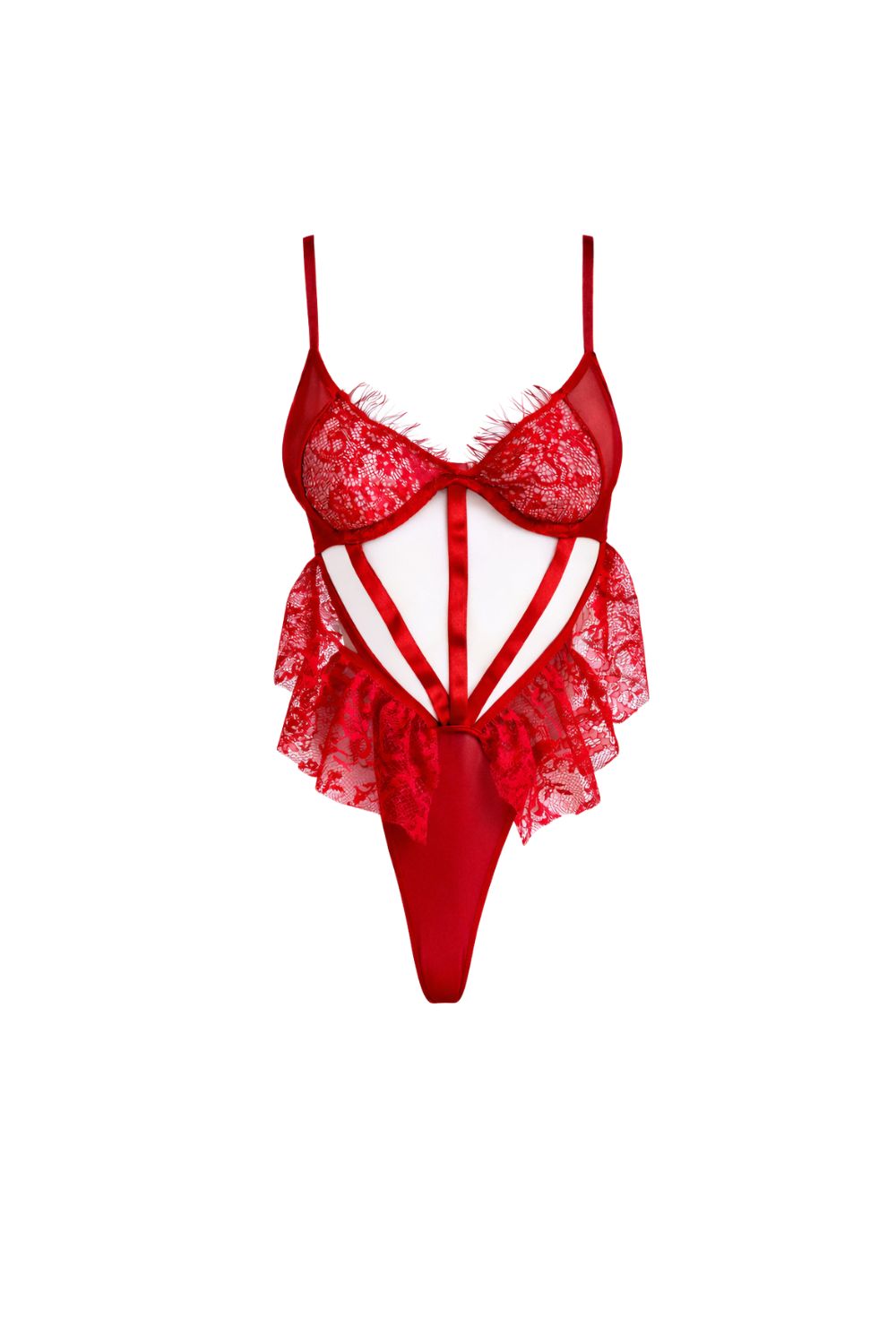 Lyria Rouge Lace Bodysuit