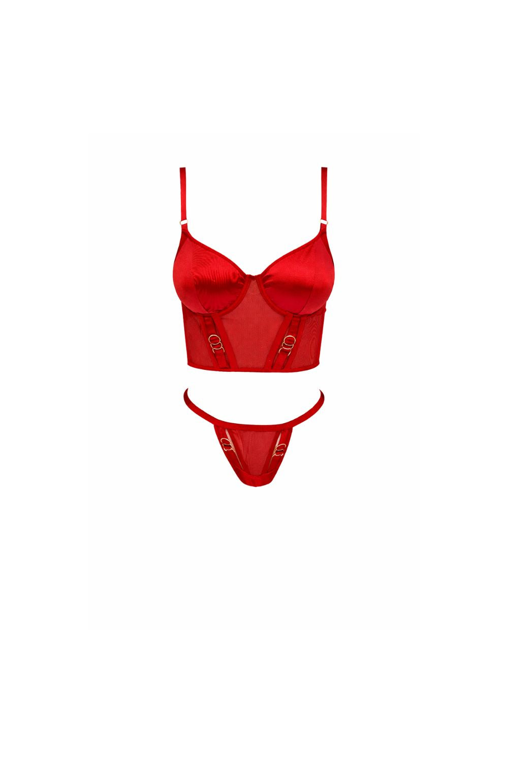 Charme Bouclé Bustier Set
