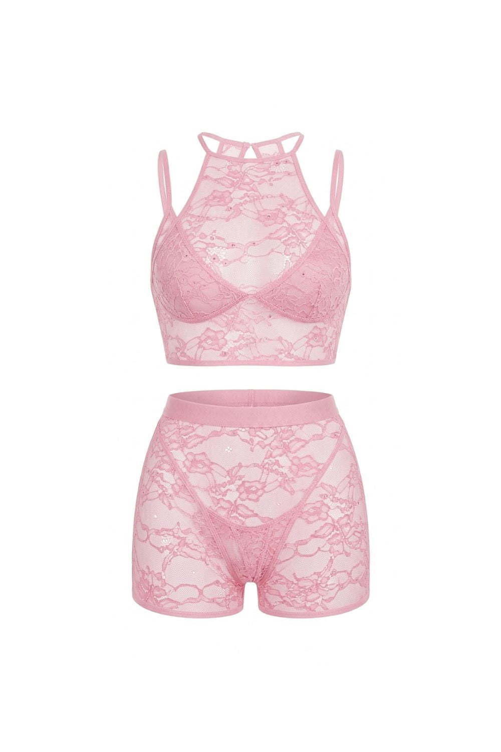 Selvya Bra & Bralette & Short & String Set
