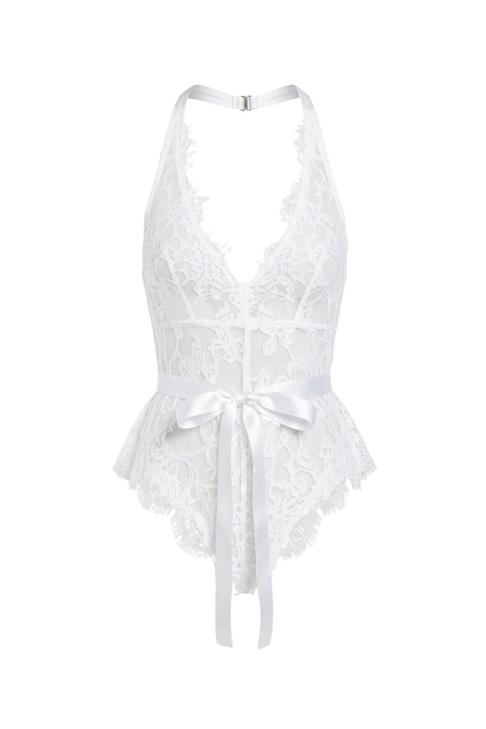 Fiorenne Lace & Ribbon Bodysuit