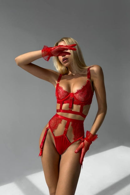 Ardélis Lace Strap Garter Set