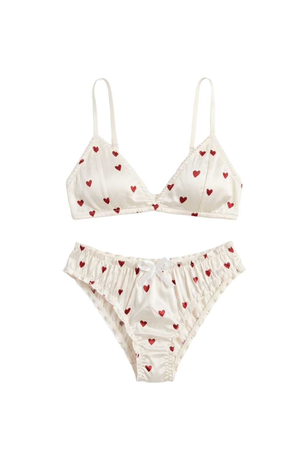 Heart Bralette Set