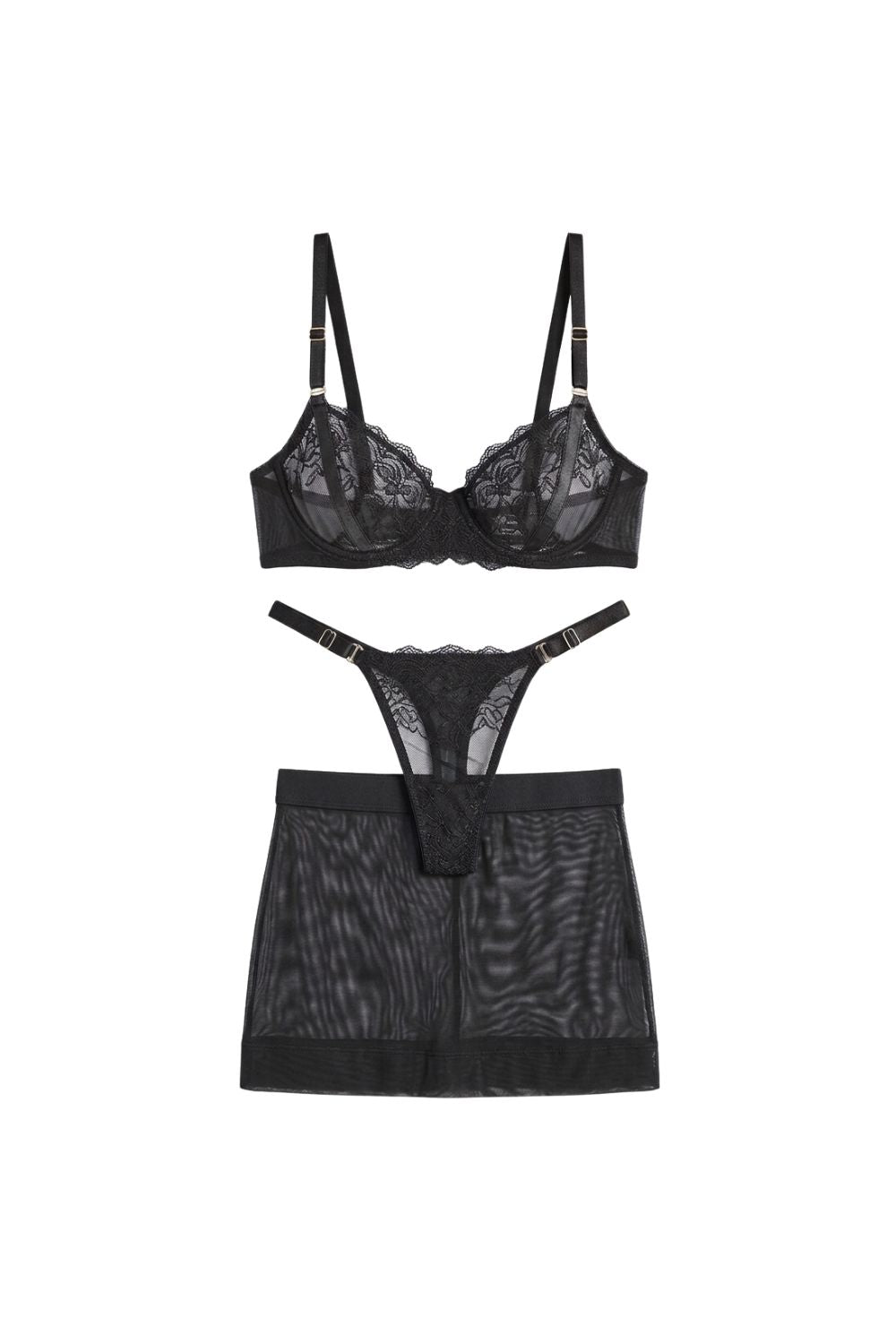 Dear Secret Bra & Tulle Skirt Set