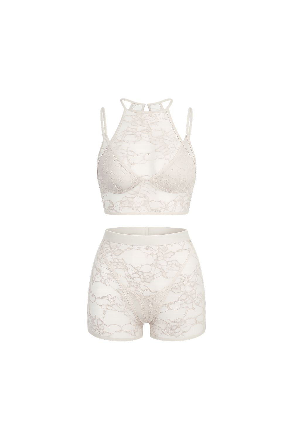 Selvya Bra & Bralette & Short & String Set
