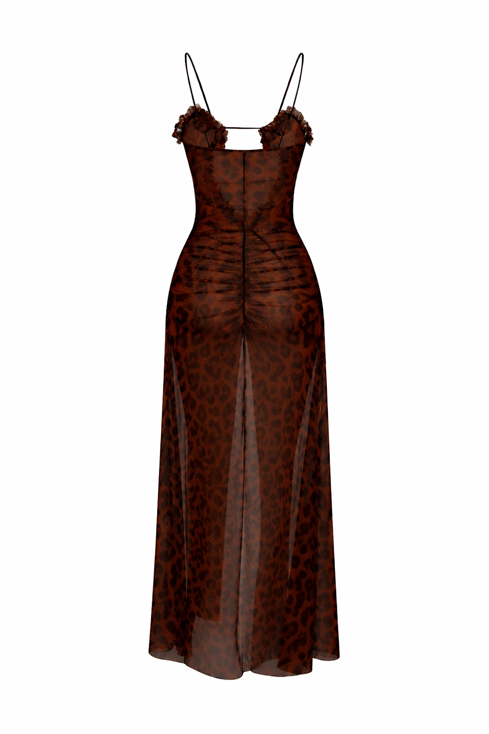 Leopard Sheer Transparent Dress