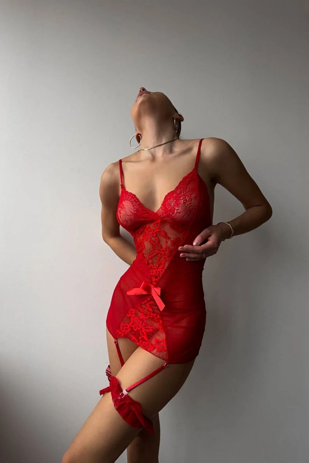 Novara Lace & Mesh Babydoll