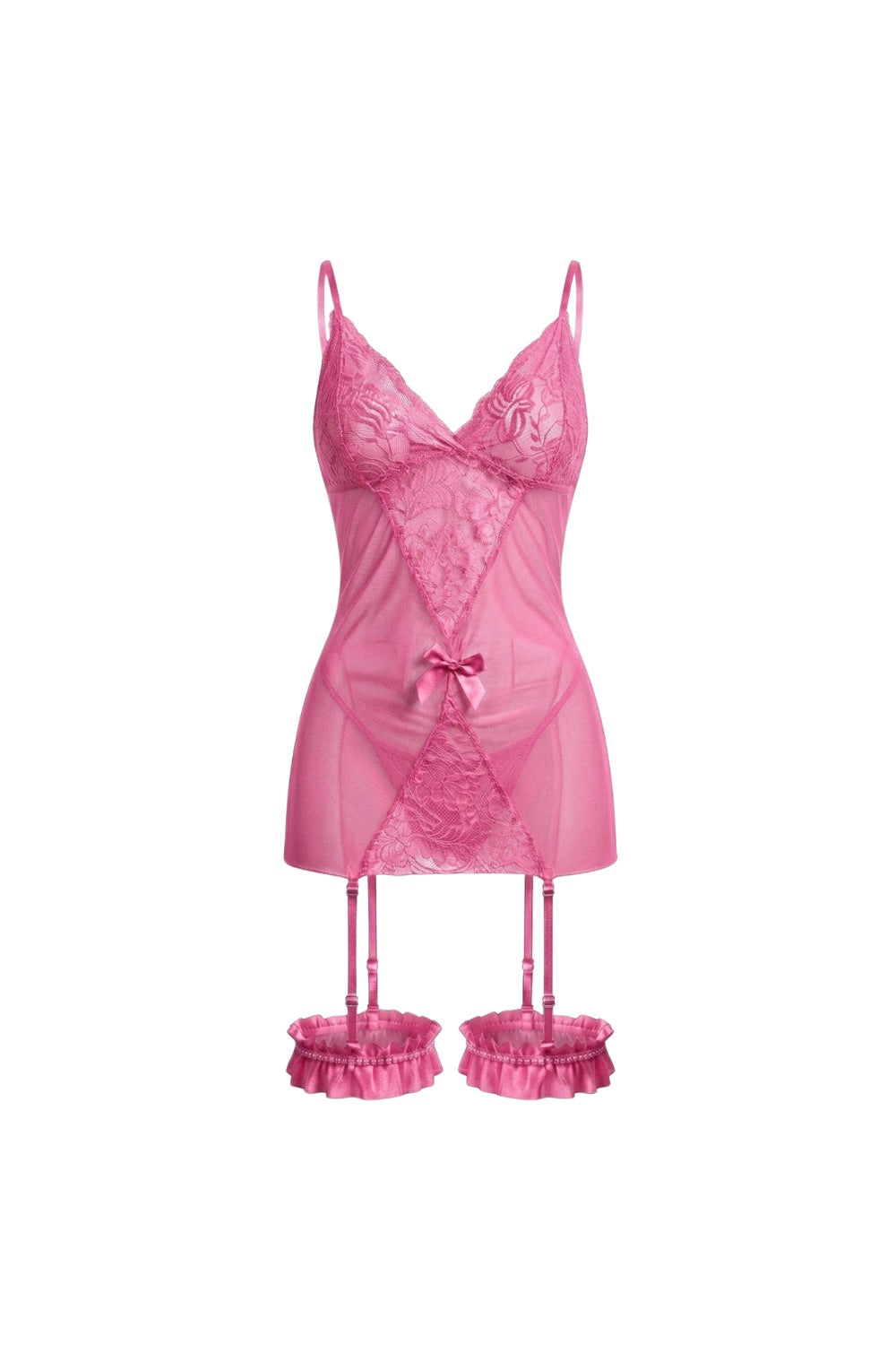 Novara Lace & Mesh Babydoll