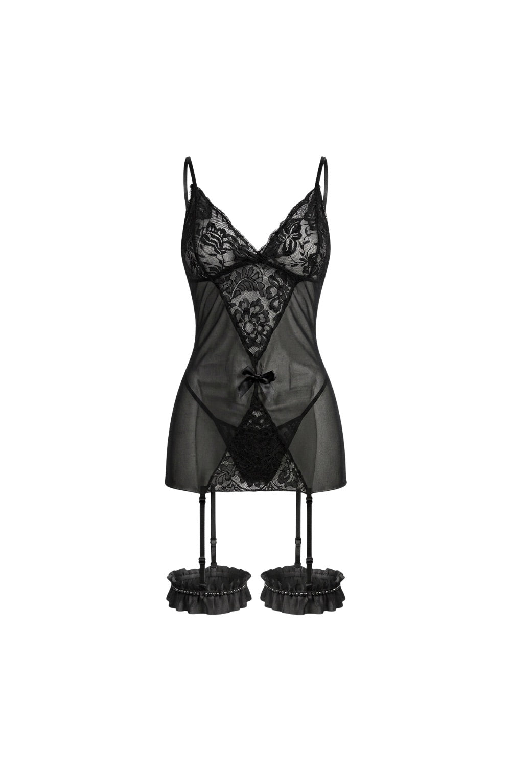 Novara Lace & Mesh Babydoll