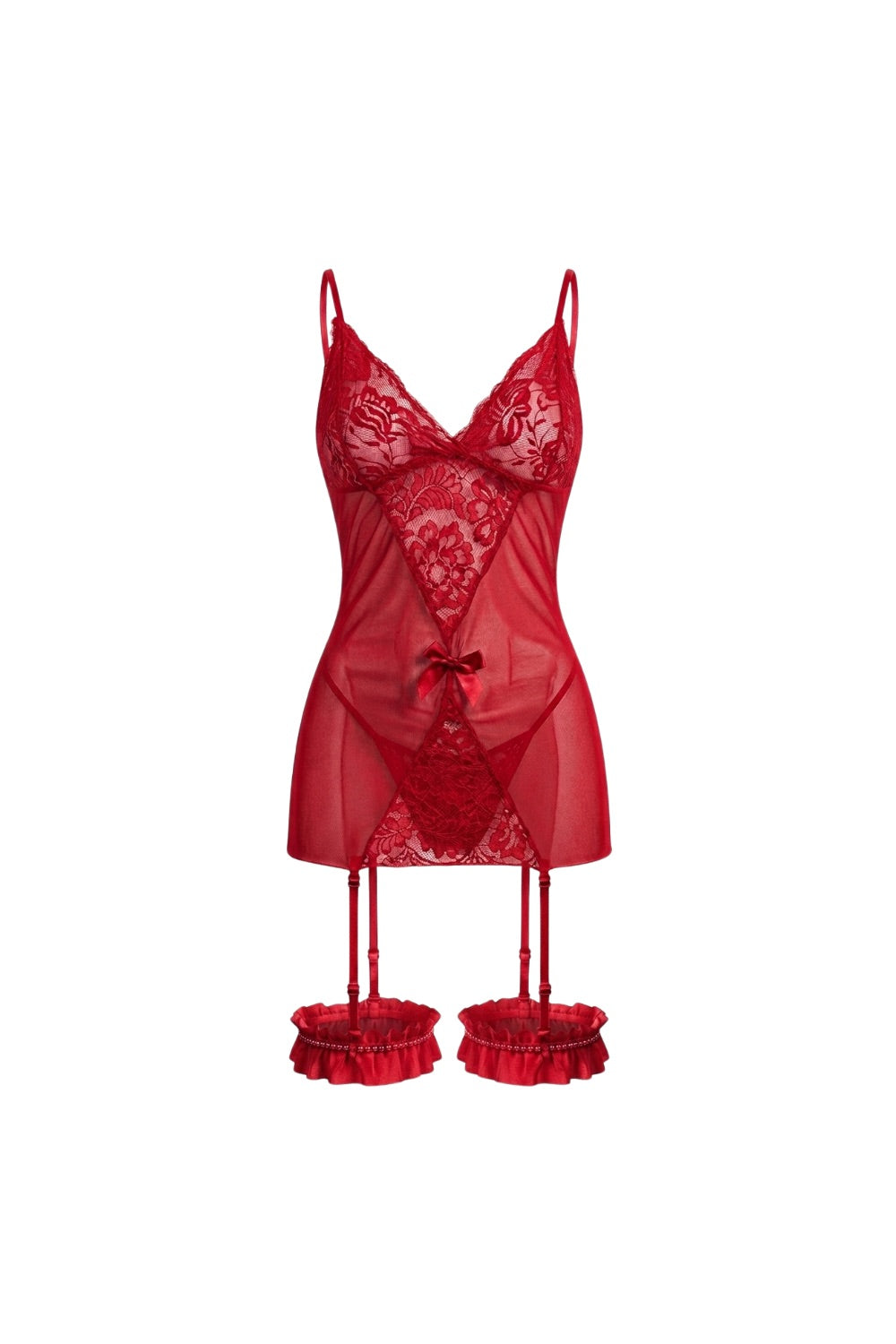 Novara Lace & Mesh Babydoll